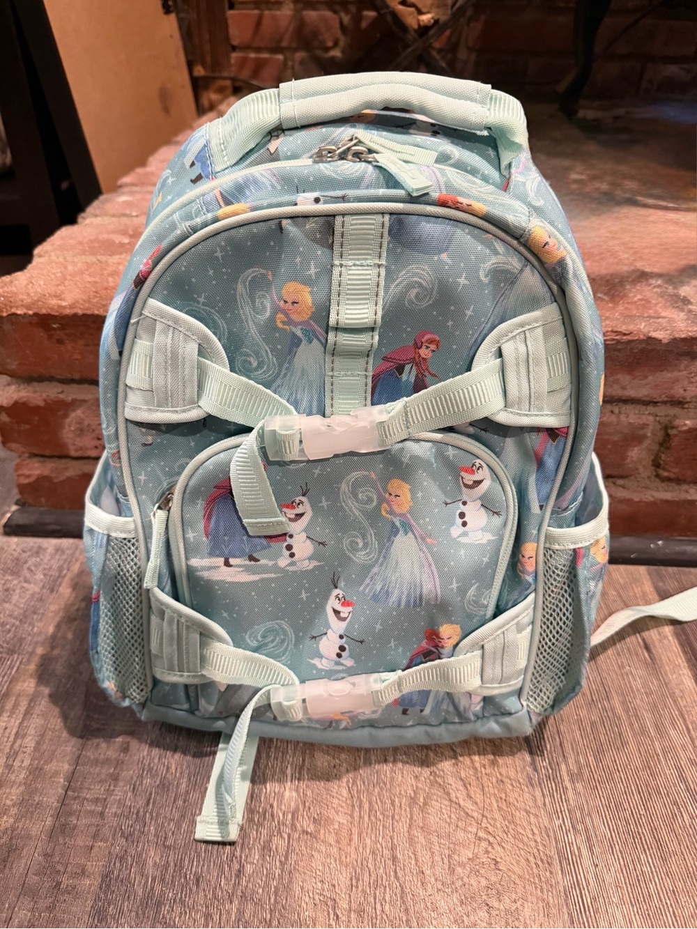Girls Light Blue Frozen Kids Backpack